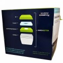 Fit & Fresh, サラダシェイカー 取り外し可能なアイスパック & ドレッシングディスペンサー付き, 5 ピース ボウル (Discontinued Item)