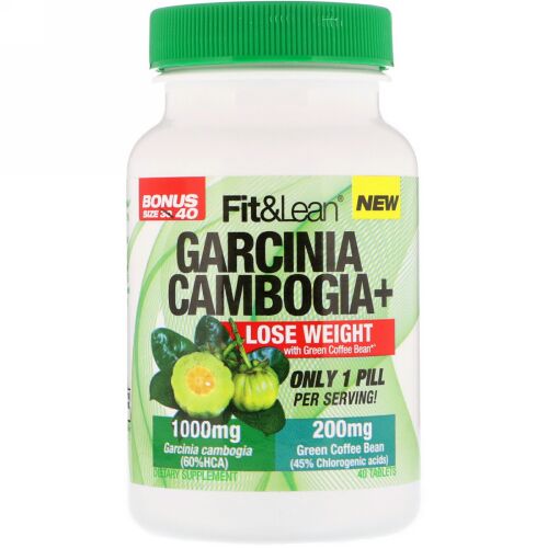 Fit & Lean, Garcinia Cambogia+, 40 Tablets (Discontinued Item)