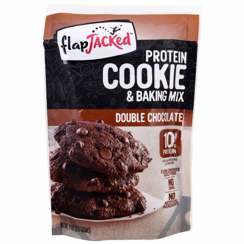FlapJacked, プロテインクッキーとベーキングミックス、ダブルチョコレート、9 oz (255 g) (Discontinued Item)