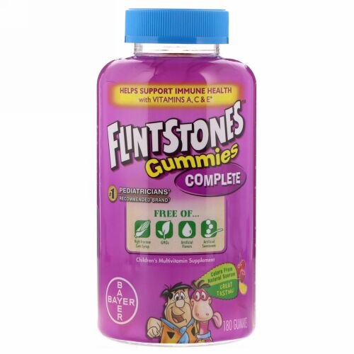 Flintstones, グミーズ・コンプリート、子供用マルチビタミンサプリメント、グミ180 個