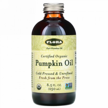 Flora, 有機認定カボチャオイル、8.5 fl oz (250 ml)