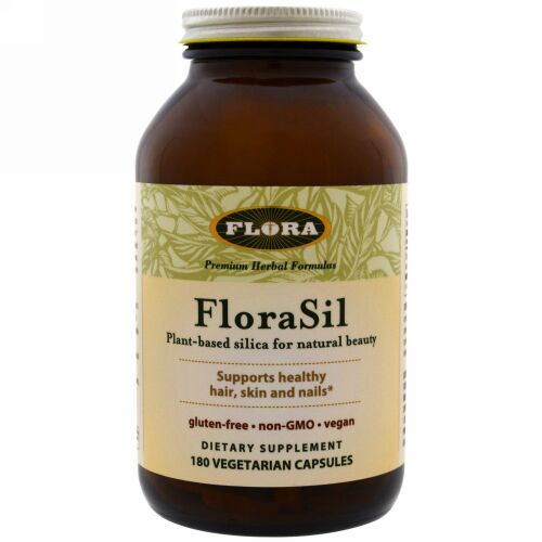 Flora, フローラシル、自然な美をつくる植物性シリカ、ベジカプセル180粒