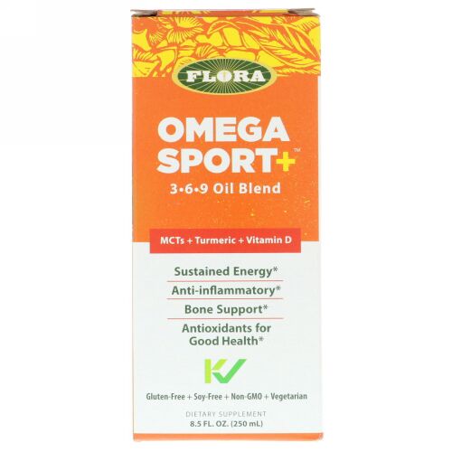 Flora, Omega Sport +, 3-6-9 Oil Blend, 8.5 fl oz (250 ml) (Discontinued Item)