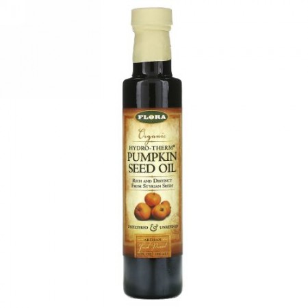 Flora, オーガニック Hydro-Therm® パンプキンシードオイル, 8.5 液量オンス (250 ml)