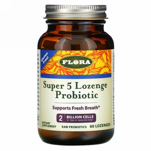 Flora, Udo's Choice, Super 5 Lozenge  Probiotic, 2 Billion Cells, 60 Lozenges