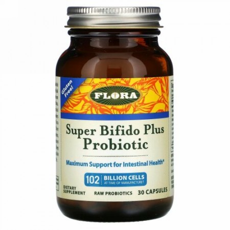 Flora, Udo's Choice, Super Bifido Plus Probiotic, 102 Billion Cells, 30 Capsules