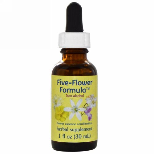 Flower Essence Services, ファイブ-フラワーズ・フォーミュラ, フラワーエッセンスコンビネーション,  1 液量オンス (30 ml)