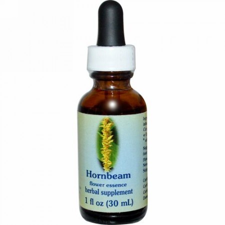 Flower Essence Services, ホーンビーム、フラワーエッセンス、1 fl oz (30 ml)
