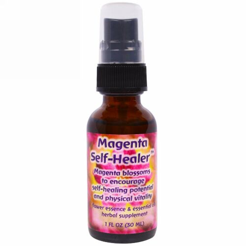 Flower Essence Services, マジェンタ セルフヒーラー、フラワーエッセンス & エッセンシャルオイル、1 fl oz (30 ml)