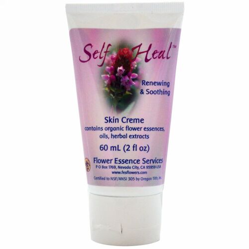 Flower Essence Services, セルフヒール・スキンクリーム、2液量オンス（60 ml）