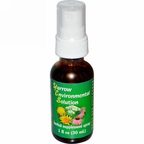Flower Essence Services, ヤロウ エンバイロメンタルソルーション スプレー, 1 fl oz (30 ml)