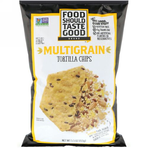 Food Should Taste Good, マルチグレイン トルティーヤチップス、155g（5.5オンス） (Discontinued Item)