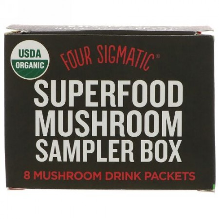 Four Sigmatic, スーパーフード・マッシュルームサンプラーボックス、マッシュルームドリンク8パック (Discontinued Item)