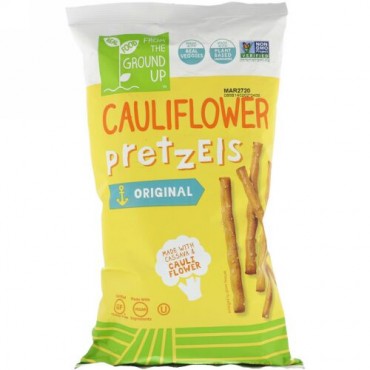 From The Ground Up, Cauliflower Pretzels, Original, Sticks, 4.5 oz (128 g) (Discontinued Item)