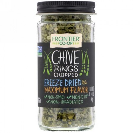 Frontier Natural Products, Chives Rings Chopped, 0.14 oz (4 g) (Discontinued Item)