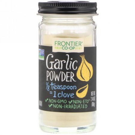 Frontier Natural Products, ガーリック パウダー, 2.40 オンス (68 g)