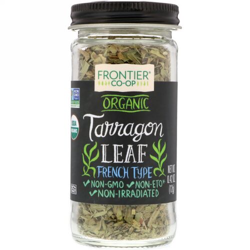 Frontier Natural Products, Organic, Tarragon Leaf, French Type, 0.42 oz (12 g) (Discontinued Item)