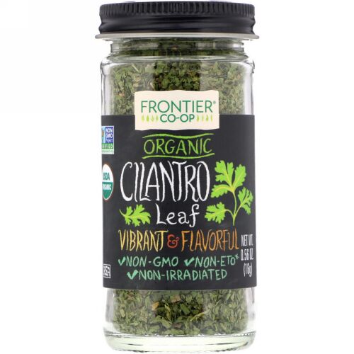 Frontier Natural Products, オーガニック シラントロの葉, フレーク状, 0.56 オンス (16 g) (Discontinued Item)