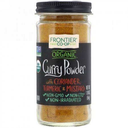 Frontier Natural Products, オーガニック カレー パウダー, 食塩不使用 ブレンド, 1.90 オンス (54 g)