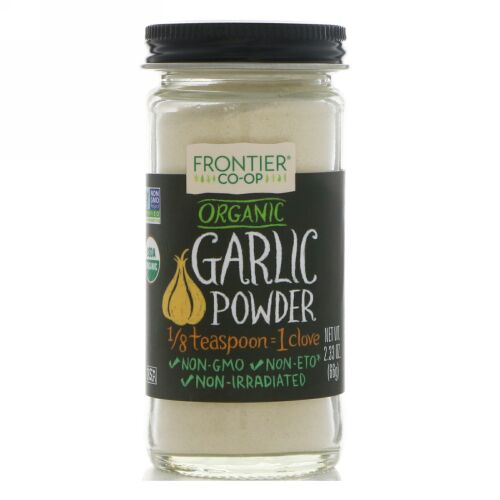 Frontier Natural Products, オーガニック ガーリック パウダー, 2.33 オンス (66 g)