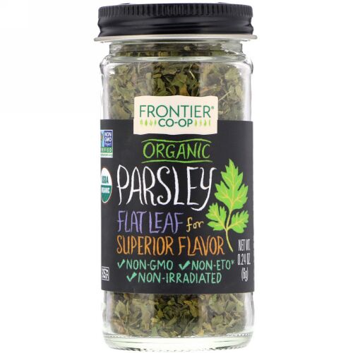 Frontier Natural Products, オーガニック パセリ フレーク状, 0.24 オンス (6 g) (Discontinued Item)