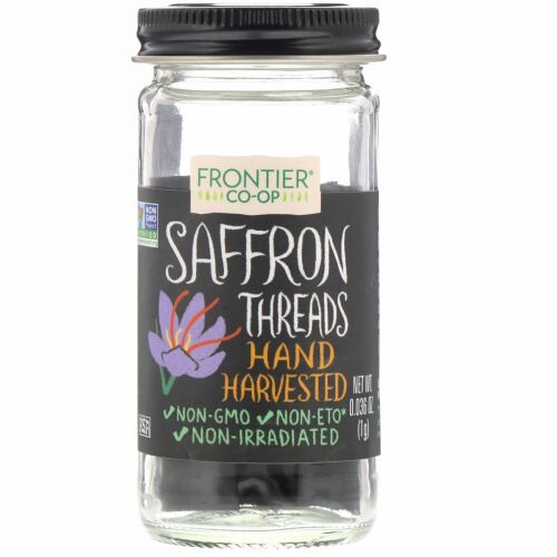 Frontier Natural Products, サフラン, スレッド, 0.036 オンス (1 g)