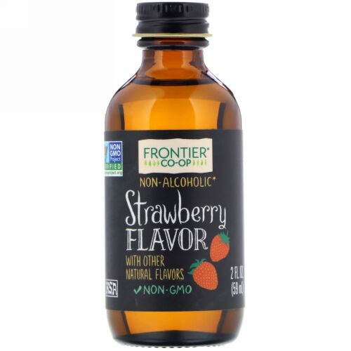 Frontier Natural Products, ストロベリーフレーバー アルコール不使用, 2 オンス (59 ml) (Discontinued Item)