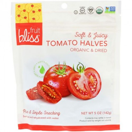 Fruit Bliss, Organic & Dried Tomato Halves, 5 oz (142 g) (Discontinued Item)