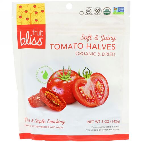 Fruit Bliss, Organic & Dried Tomato Halves, 5 oz (142 g) (Discontinued Item)
