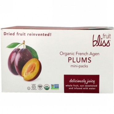 Fruit Bliss, フランス産オーガニックアジャンプラム、ミニパック12袋、各50g（1.76 oz） (Discontinued Item)