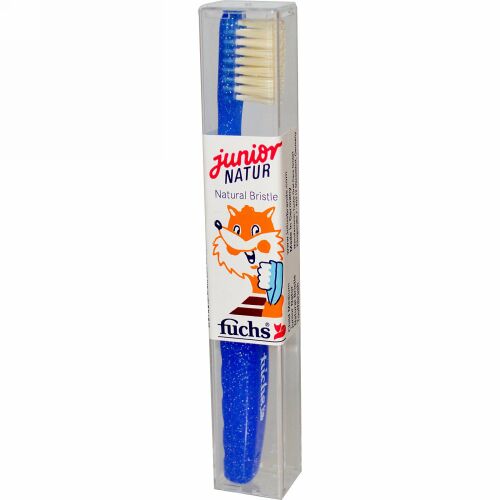 Fuchs Brushes, Junior Natur Natural Bristle Toothbrush, Child Medium (Discontinued Item)