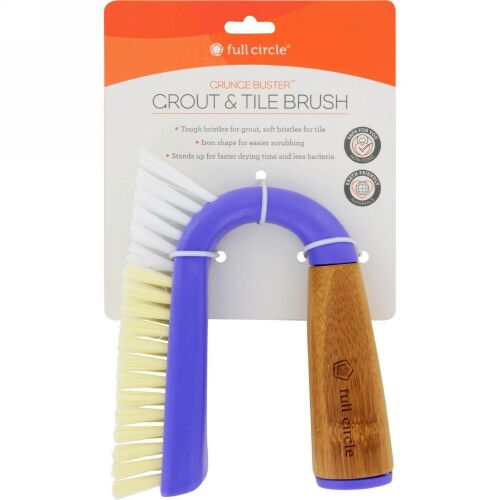 Full Circle, Grunge Buster, Grout &Tile Brush, 1 Brush (Discontinued Item)