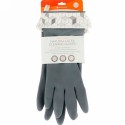 Full Circle, Splash Patrol, Natural Latex Cleaning Gloves, Grey, Size S/M