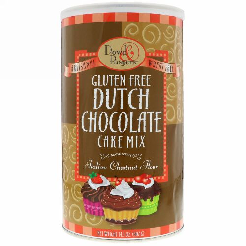 FunFresh Foods, Dowd & Rodgers, Cake Mix, Dutch Chocolate, 14.5 oz (407 g) (Discontinued Item)