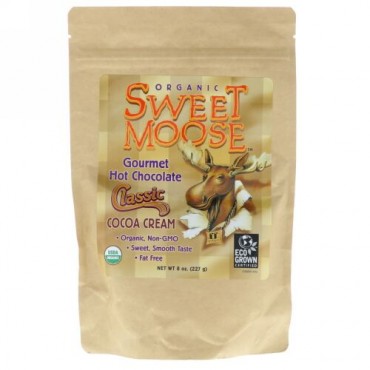 FunFresh Foods, スイートムース、グルメホットチョコレート、クラシックココアクリーム、8オンス (227g) (Discontinued Item)