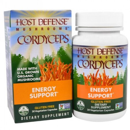 Fungi Perfecti, Mushrooms, Cordyceps, Energy Support, 30 Vegetarian Capsules
