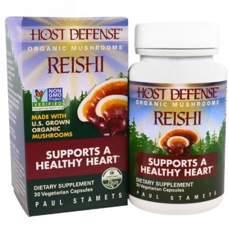 Fungi Perfecti, 霊芝、健康的な心臓をサポート 植物性カプセル30粒 (Discontinued Item)