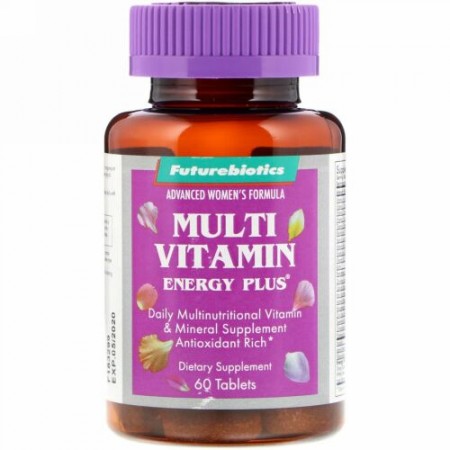FutureBiotics, Advanced Women's Formula, Multi Vitamin Energy Plus, 60 Tablets