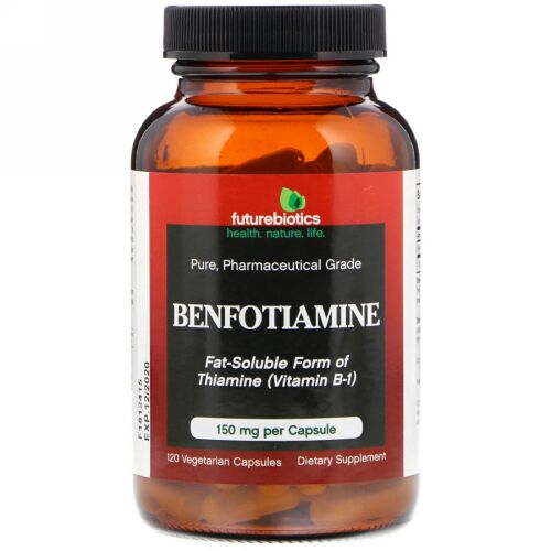 FutureBiotics, Benfotiamine, Fat-Soluble Form of Thiamine(Vitamin B-1), 120 Vegetarian Capsules (Discontinued Item)