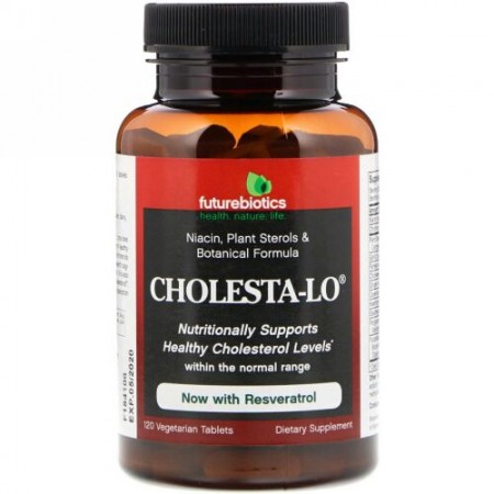 FutureBiotics, Cholesta-Lo With Garlic & Niacin, 120 Tablets