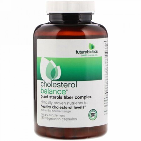 FutureBiotics, コレステロールバランス、植物性カプセル180錠
