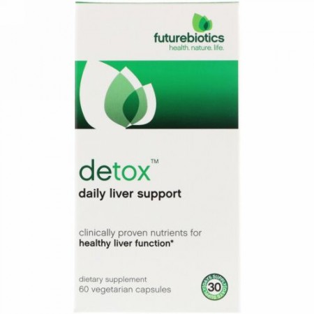 FutureBiotics, 解毒, 毎日の肝臓サポート , 60粒（ベジタリアンカプセル）