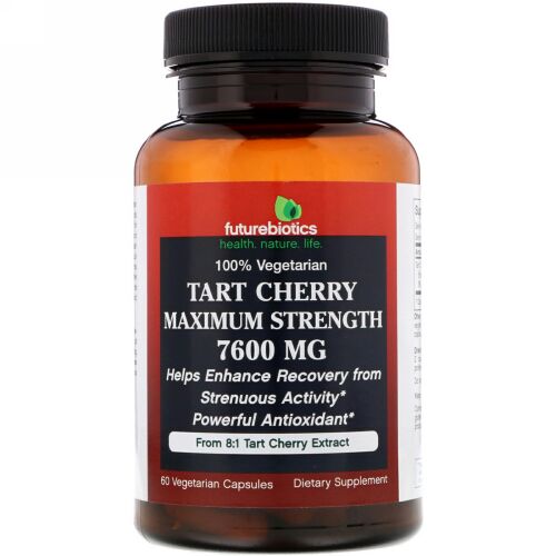 FutureBiotics, Tart Cherry, Maximum Strength, 7,600 mg, 60 Vegetarian Capsules (Discontinued Item)