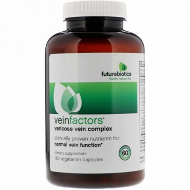 FutureBiotics, ベインファクターズ、静脈瘤コンプレックス、植物性カプセル180錠
