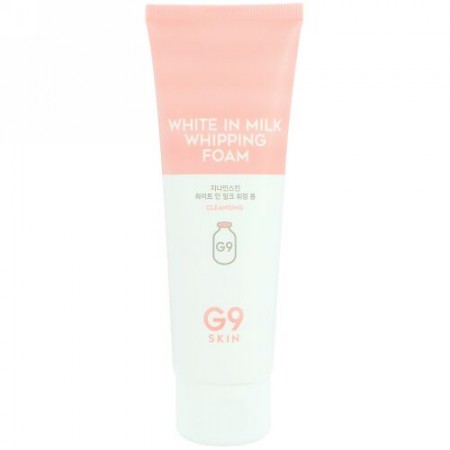 G9skin, ホワイトインミルク・ホイップフォーム、120 ml