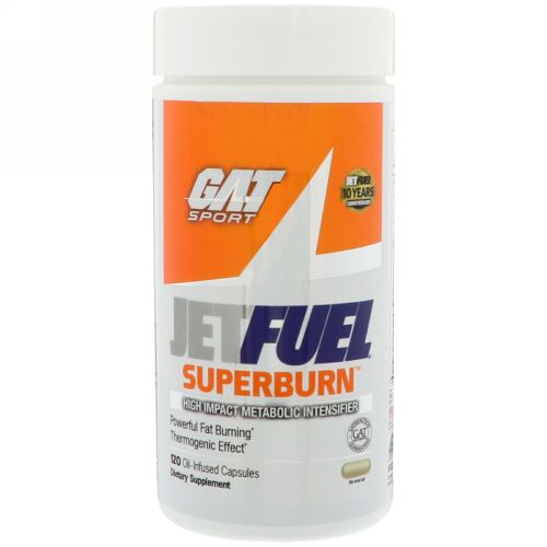 GAT, JetFUEL Superburn, 120 Oil-Infused Capsules