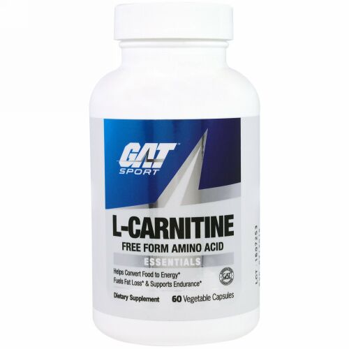 GAT, L-カルニチン、アミノ酸、遊離型、ベジカプセル60粒