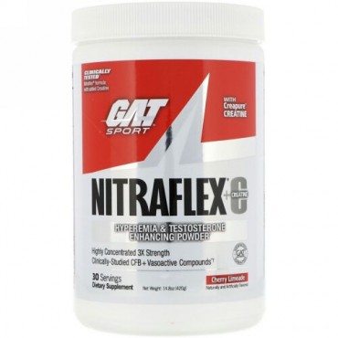 GAT, NITRAFLEX + Creatine, Cherry Limeade, 14.8 oz (420 g) (Discontinued Item)