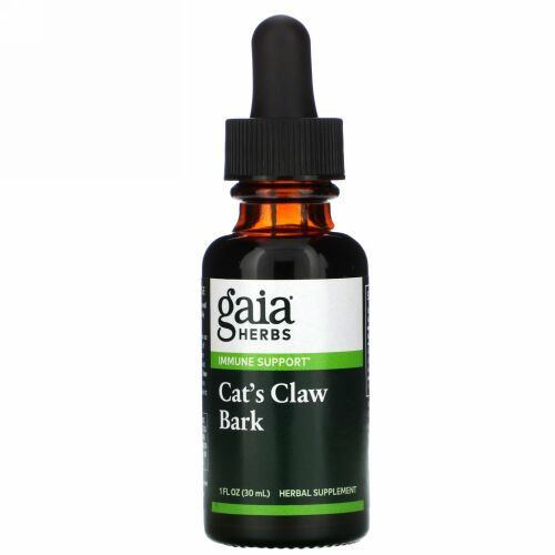 Gaia Herbs, キャッツクロー樹皮、30ml（1液量オンス）