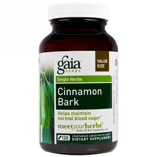 Gaia Herbs, Cinnamon Bark, 120 Vegetarian Liquid Phyto-Caps